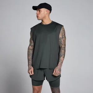 Ανδρικό Φανελάκι MP Hybrid Oversized με Δίχτυ - Ξεπλυμένο Μαύρο - Size XS