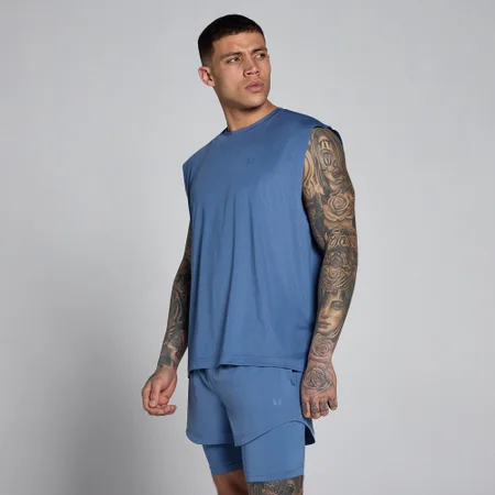Ανδρικό Oversized Φανελάκι MP Hybrid Mesh - Slate Blue