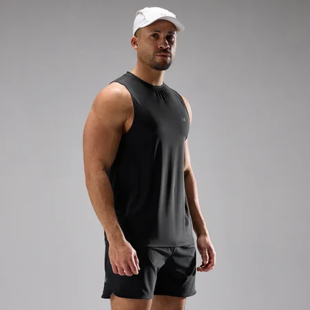 MP Ανδρικό Training Ultra Mesh Αμάνικο - Μαύρο