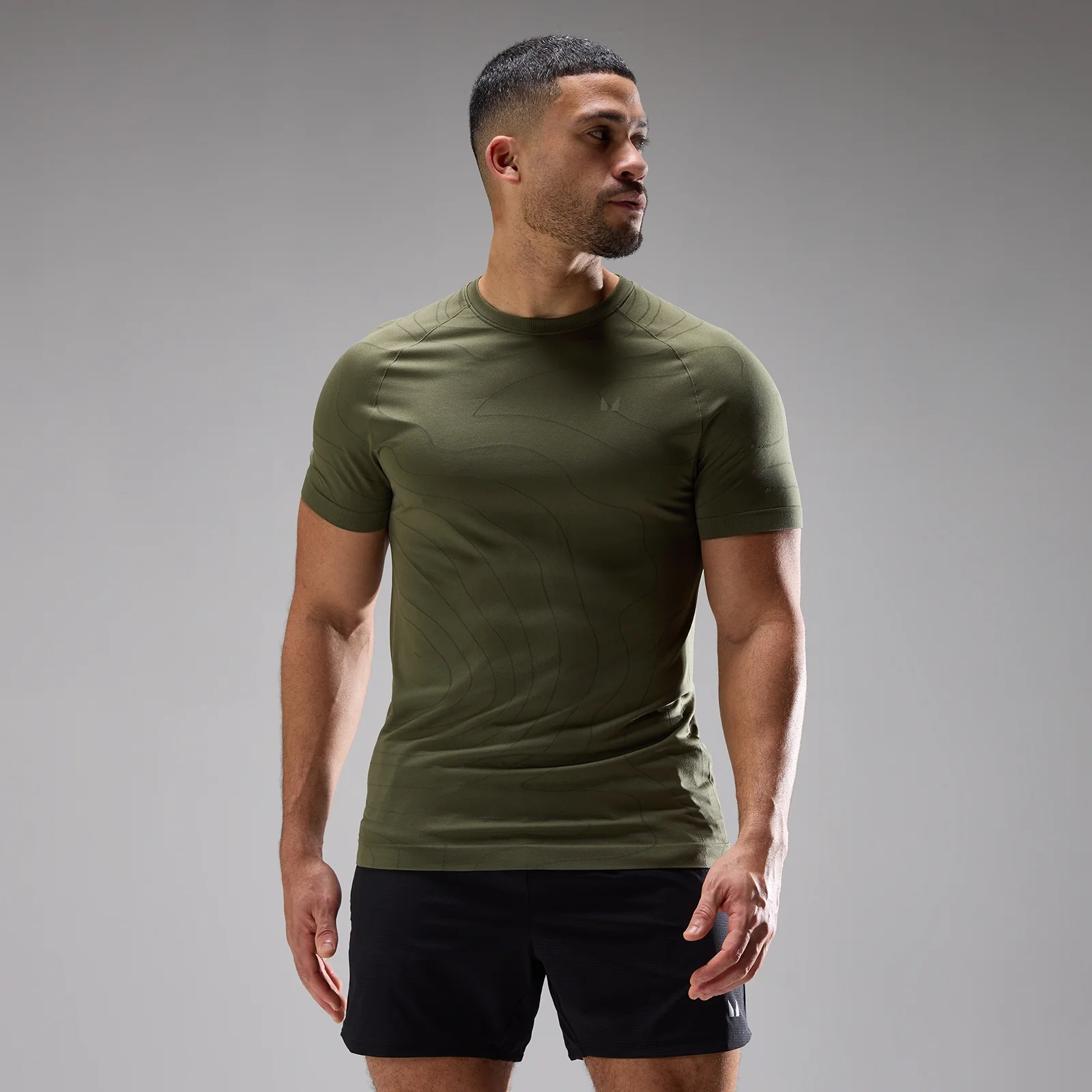MP Ανδρικό Velocity Ultra Seamless T-Shirt - Dusty Olive - XS Εικόνα 1
