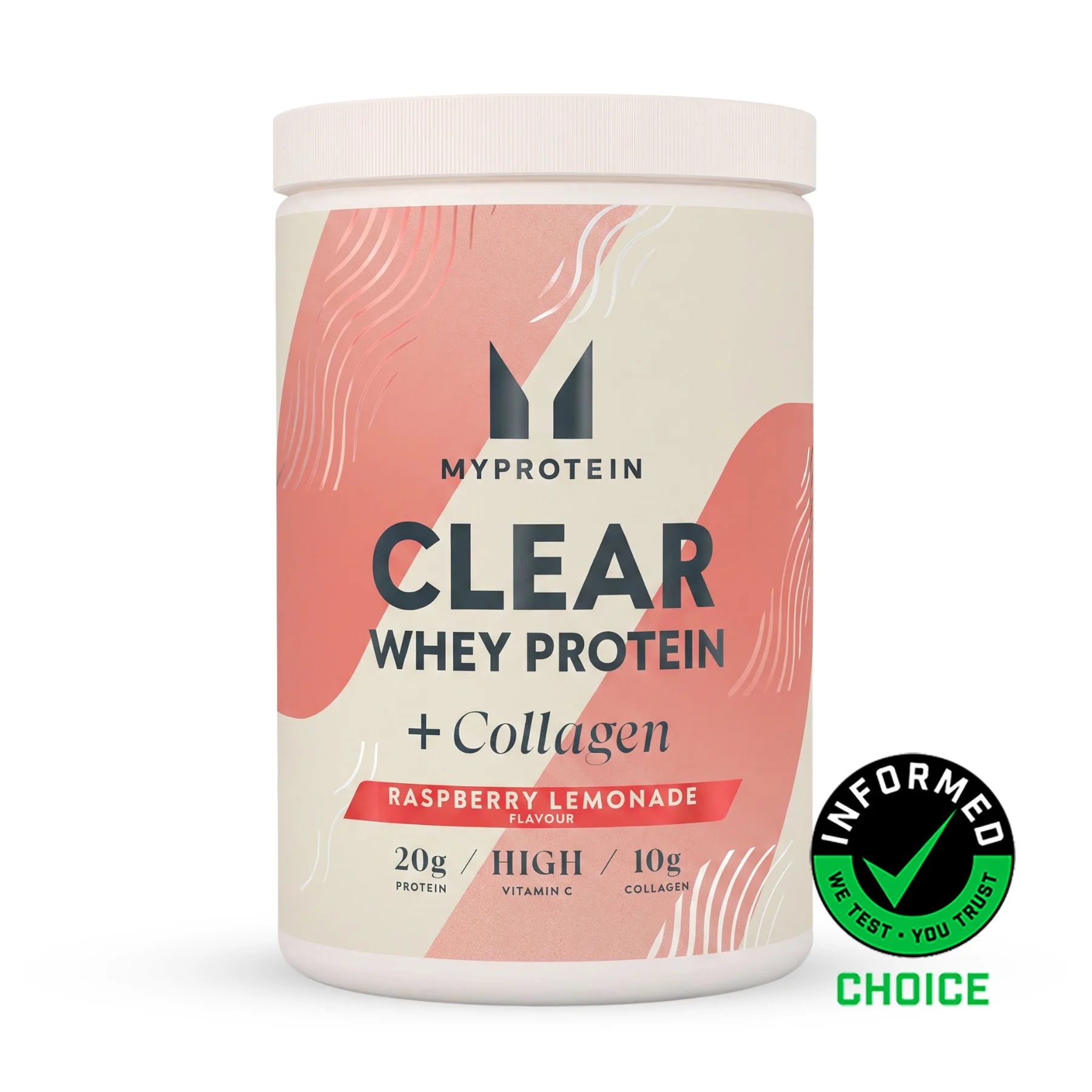 Clear Protein | Whey & Collagen - 500g - 20servings - Σμέουρο Λεμονάδα Εικόνα 1