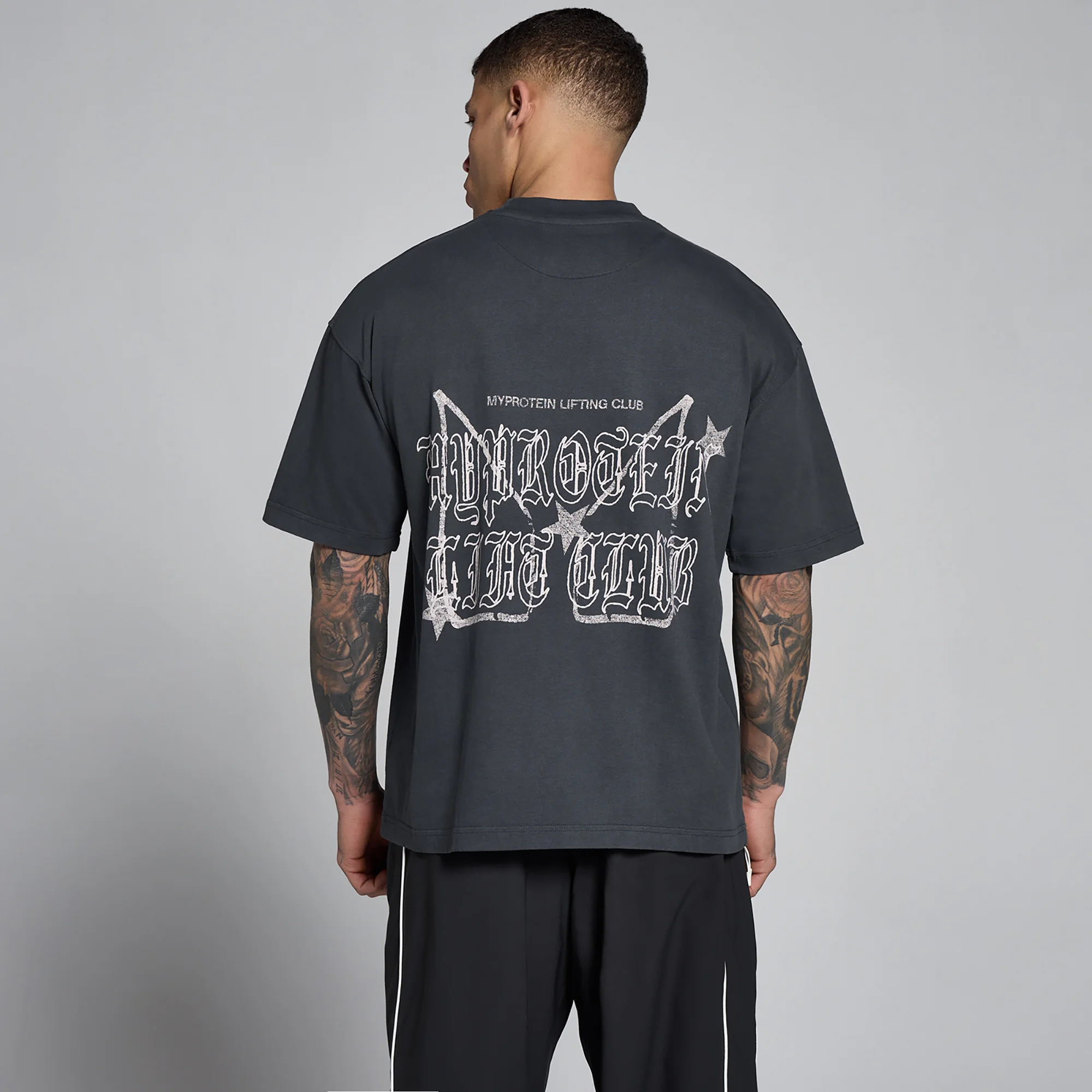 MP Men's Lift Graphic Washed Oversized Cotton T-Shirt - Γκρι σκούρο - XS Εικόνα 1