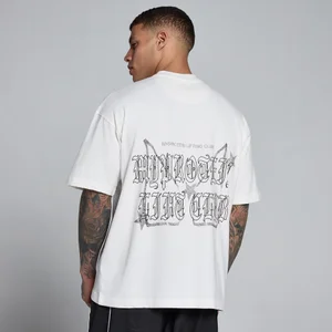 MP Men's Lift Graphic Washed Oversized Cotton T-Shirt - Vintage λευκό - Size L