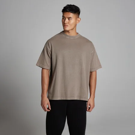 MP Ανδρικό Oversized Βαμβακερό Μπλουζάκι Ξεβαμμένο - Falcon