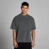 MP Ανδρικό Πλυμένο Oversized T-Shirt Βαμβακερό - Σκούρο Γκρι