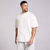 MP Ανδρικό Πλυμένο Oversized T-Shirt Βαμβακερό - Vintage Λευκό