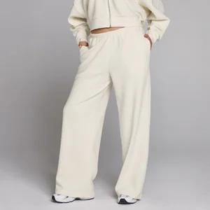 MP Women's Waffle Straight Leg Jogger - Ivory - Size S