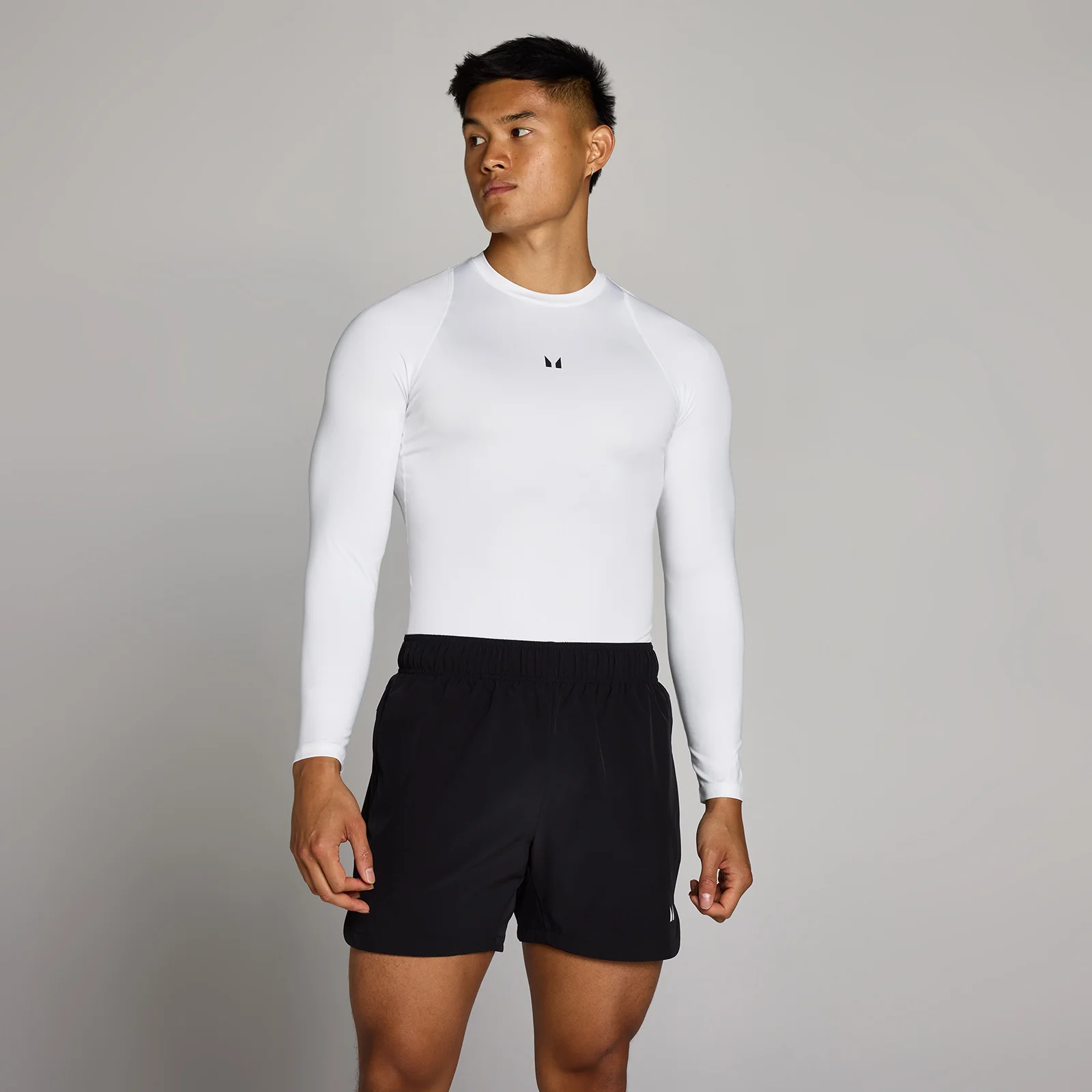 MP Men's Training Long Sleeve Baselayer - White - M Εικόνα 1