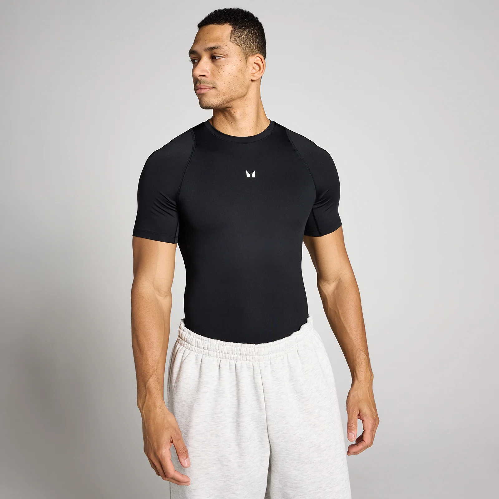 MP Men's Training Short Sleeve Baselayer - Black - XS Εικόνα 1