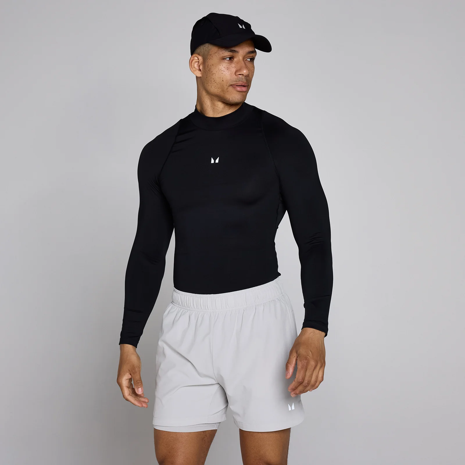 MP Men's Training High Neck Long Sleeve Baselayer - Μαύρο - M Εικόνα 1
