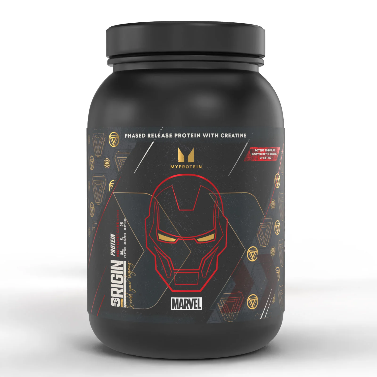 Origin Protein – Iron Man – Red Velvet Cake | MARVEL - 25servings - MARVEL Iron Man - Red Velvet Cake Εικόνα 1