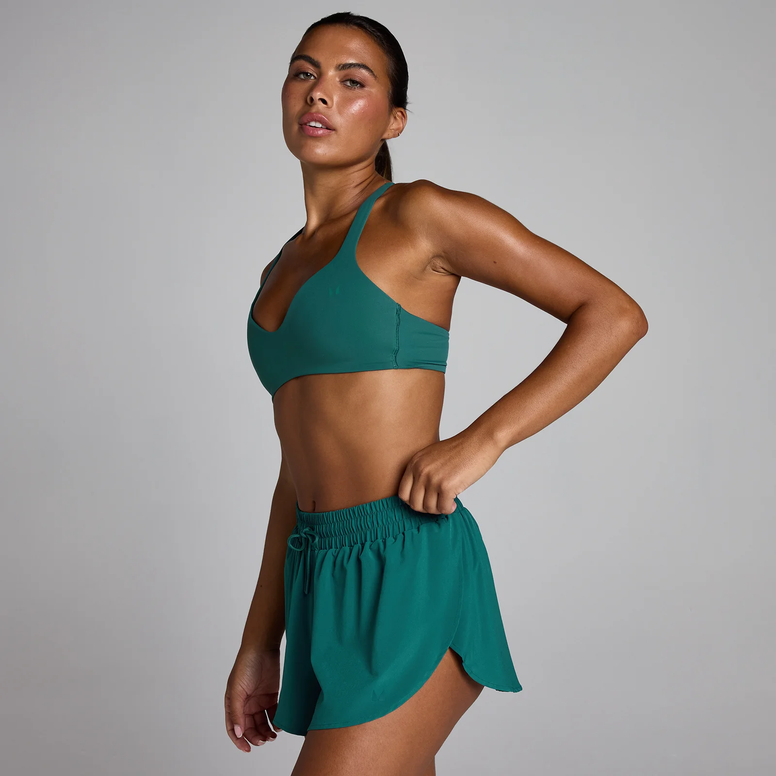 Αθλητικό Σουτιέν MP Women's Tempo Twist Back - Rich Teal - XS Εικόνα 1