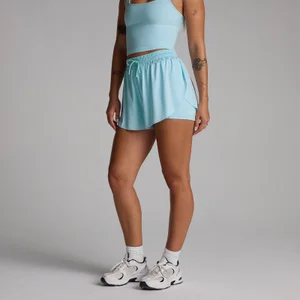 MP Women's Tempo 2 In 1 Floaty Shorts - Γαλάζιο - Size XXL