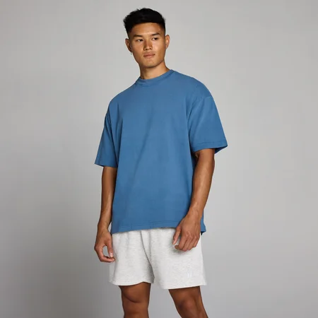 MP Men's Washed Oversized Cotton T-Shirt - Μπλε του Στίβου