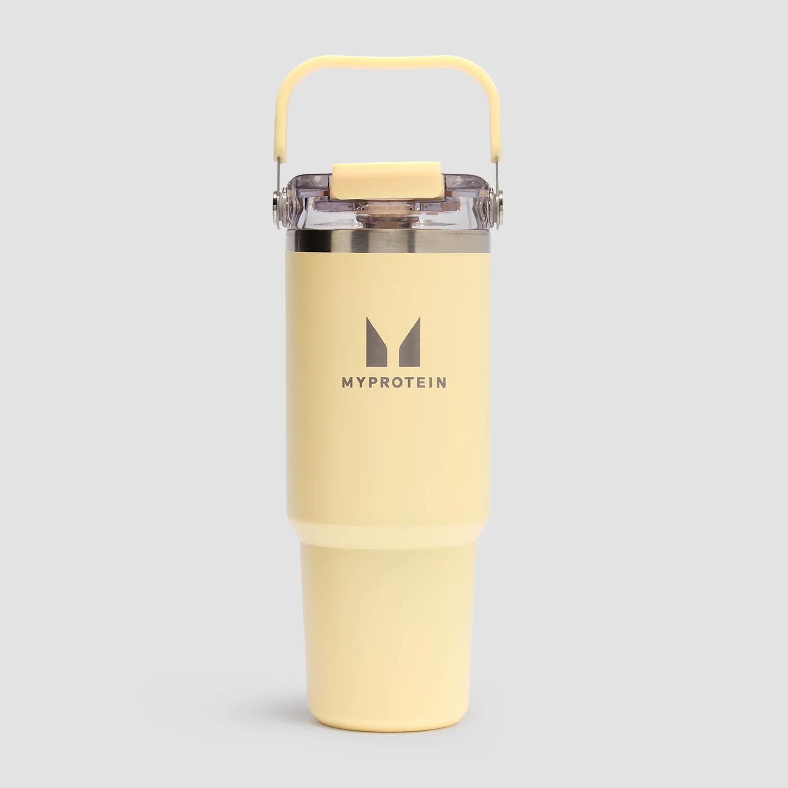 Myprotein Ανακυκλωμένο Μεταλλικό Μπουκάλι με Λαβή 900ml - Μπεζ Εικόνα 1