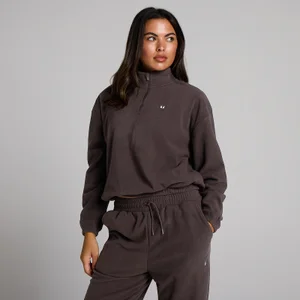 MP Γυναικείο Fleece με Ψηλό Λαιμό και Φερμουάρ 1/4 - Κακάο - Size XS