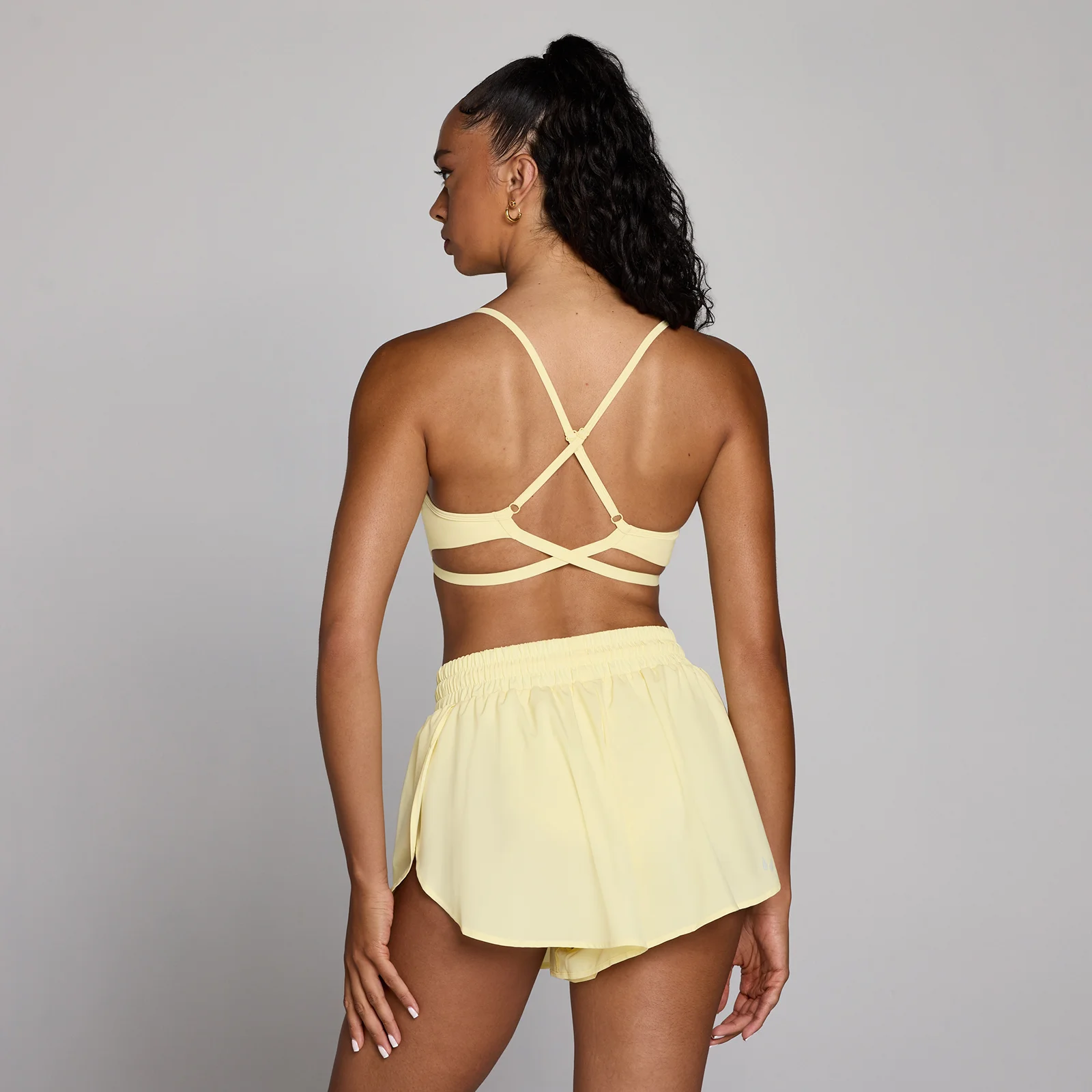 MP Women's Tempo Adjustable Strappy Back Sports Bra - Κρεμ - XS Εικόνα 1
