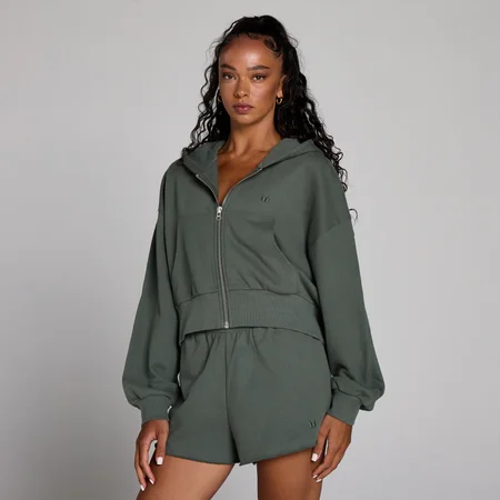 MP Women's Lifestyle Zip Through Hoodie - Πράσινο