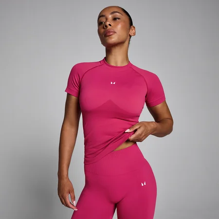 Γυναικείο Μπλουζάκι MP Women's Lift Seamless Body Fit - Μπορντό