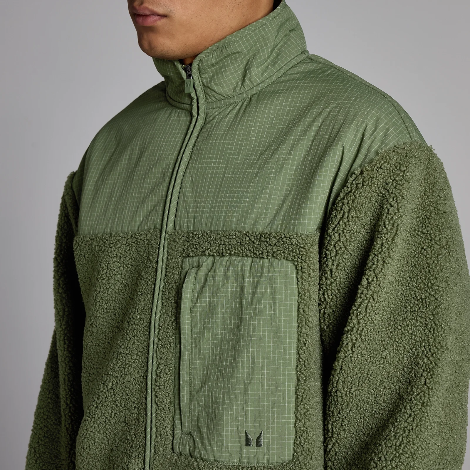 Borg Fleece MP για Άνδρες - Ξεπλυμένο Λαδί - XS Εικόνα 4