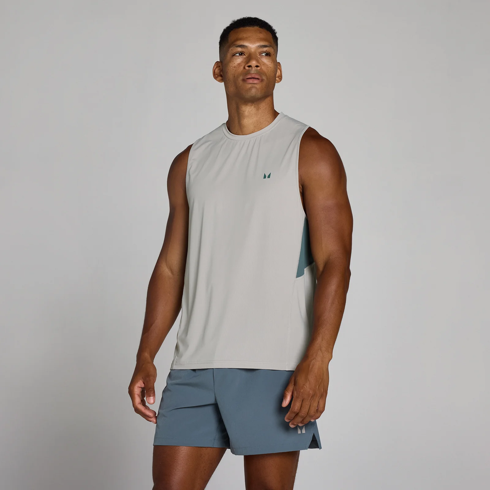 MP Men's Training Ultra Mesh Tank - Chalk Grey - XS Εικόνα 1