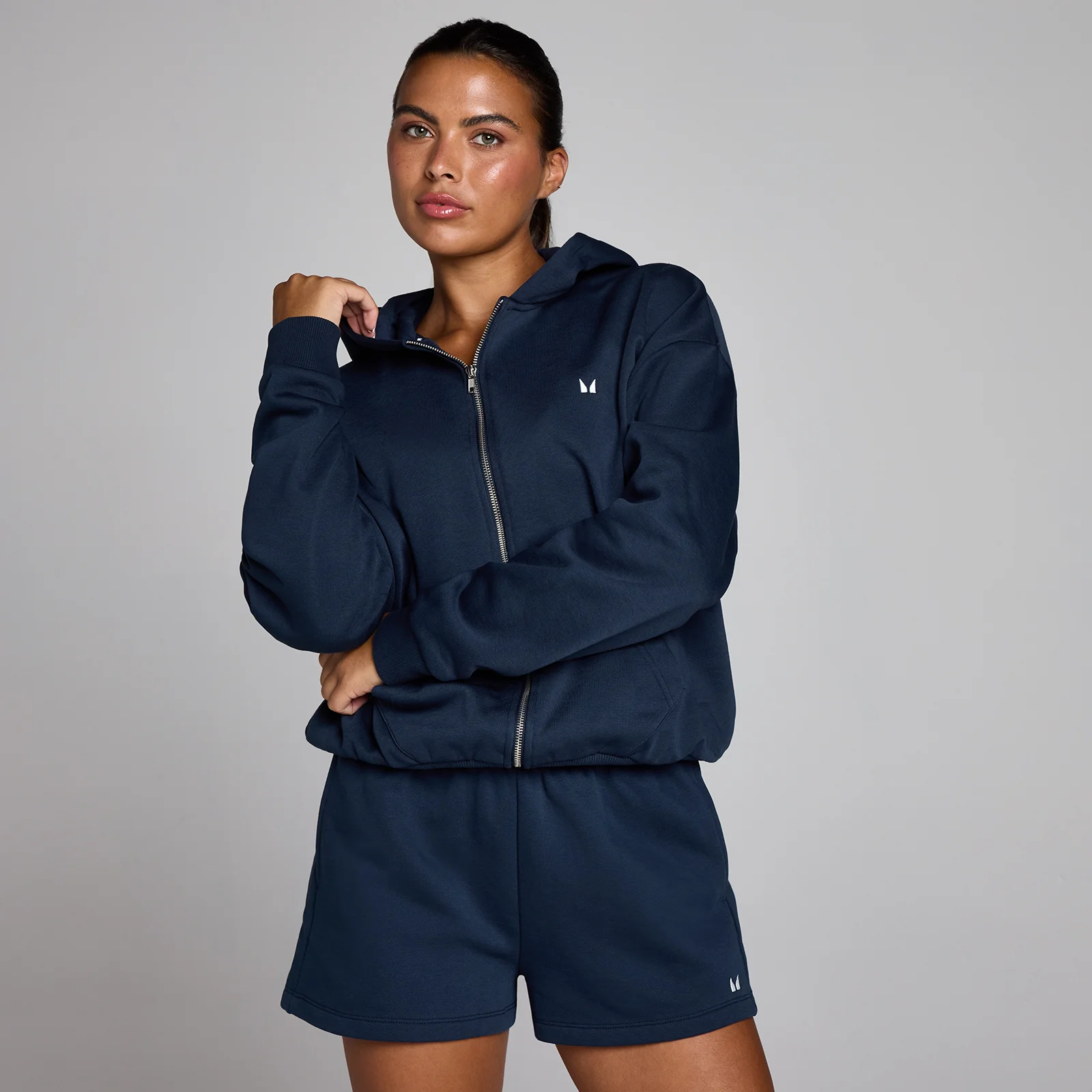 Φούτερ με Φερμουάρ MP Women's Basics - Midnight - S Εικόνα 1