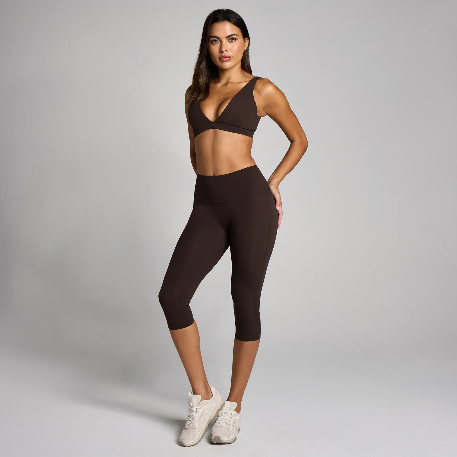 MP Γυναικεία Tempo Capri Leggings - Κακάο - S Εικόνα 3