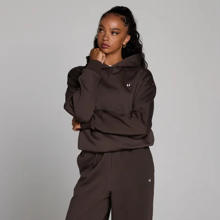Φούτερ MP Women's Basics Oversized με Κουκούλα - Κακάο