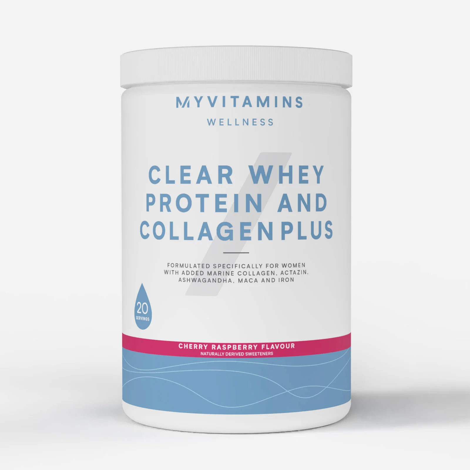 Clear Whey Protein and Collagen Plus - 486G - 20servings - Cherry Raspberry Εικόνα 1