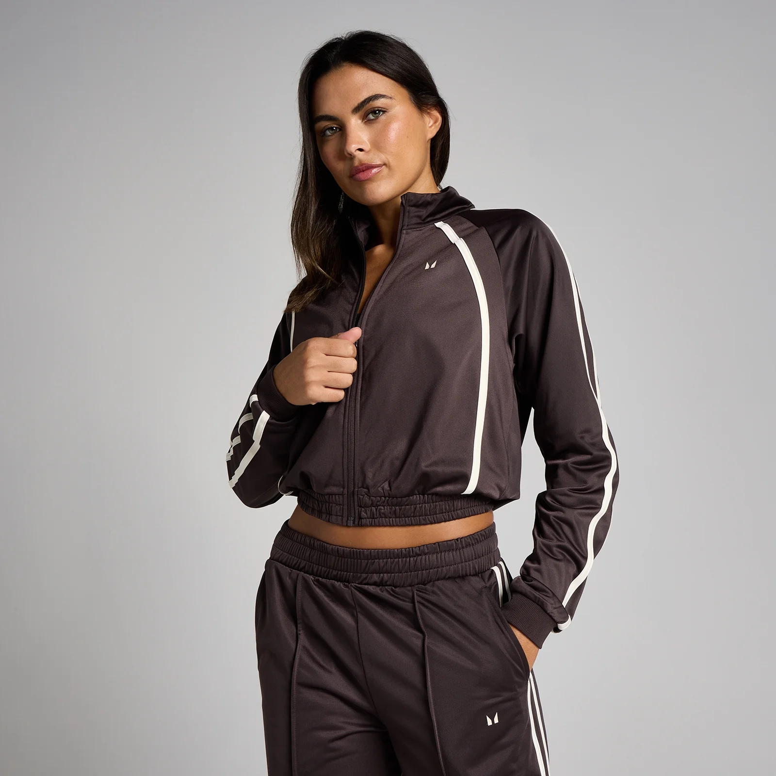 Γυναικείο Μπουφάν MP Women's Tricot Track - Κακάο/Βανίλια - XS Εικόνα 1