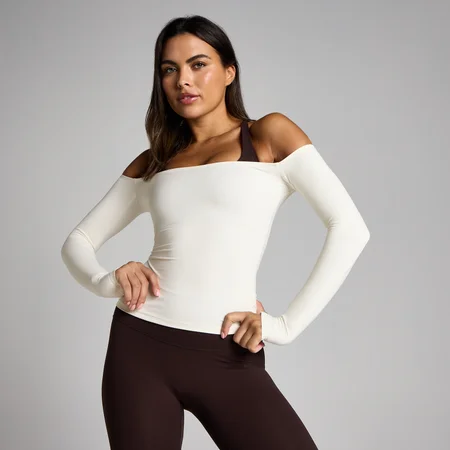 MP Γυναικεία Tempo Off The Shoulder LS Τοπ - Βανίλια