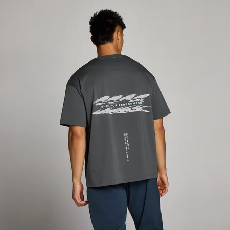 MP Hybrid Built For Performance Graphic T-Shirt για Άνδρες - Σκούρο Γκρι