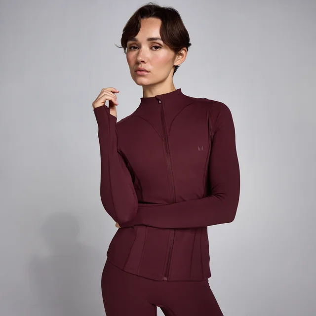 MP Women's SculptForm Zip Through Jacket - Μπορντό