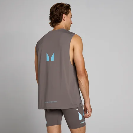 MP Men's Hybrid Mesh Tank - Γκρι ανοιχτό