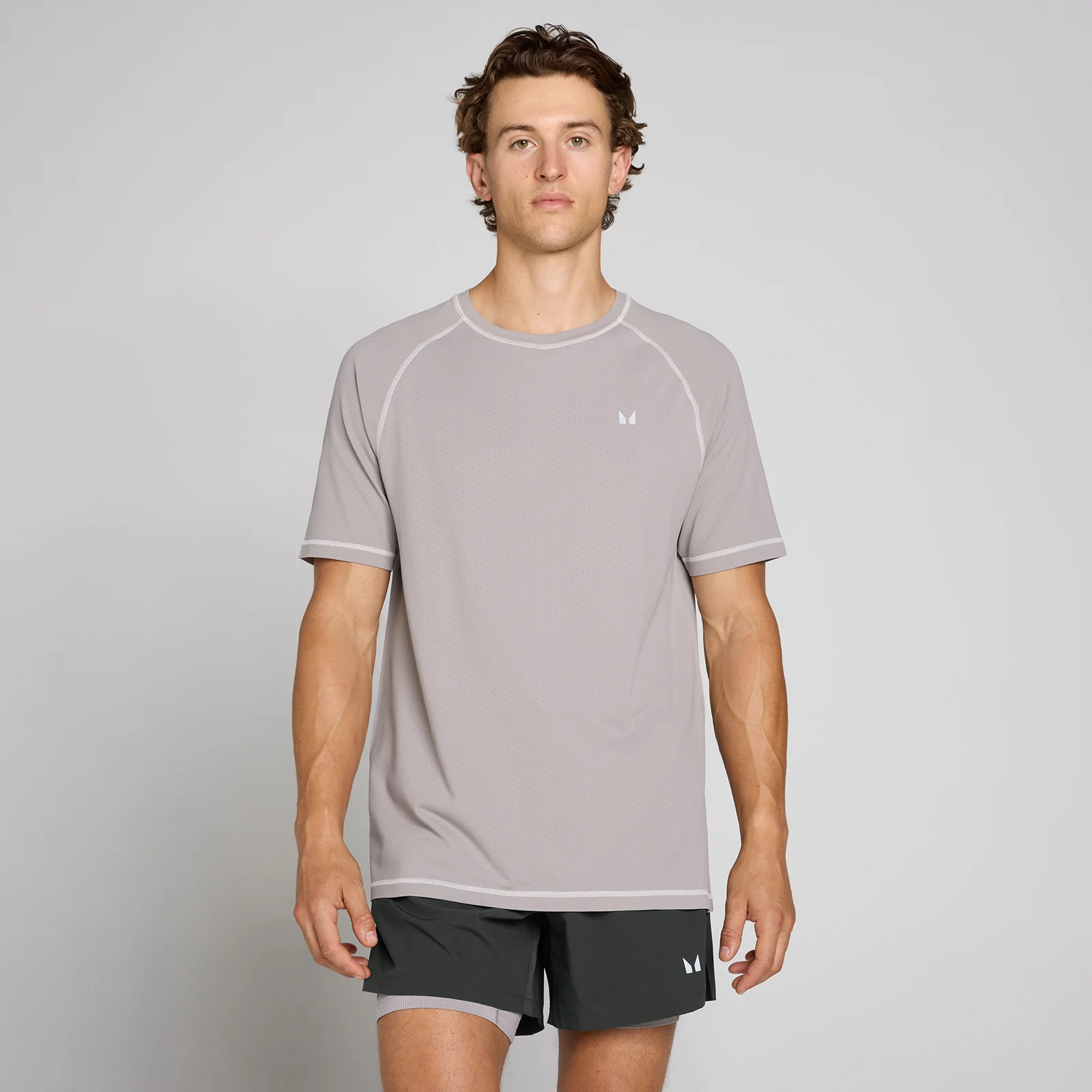 MP Ανδρικό T-Shirt Velocity Ultra Seamless - Mushroom - L Εικόνα 1