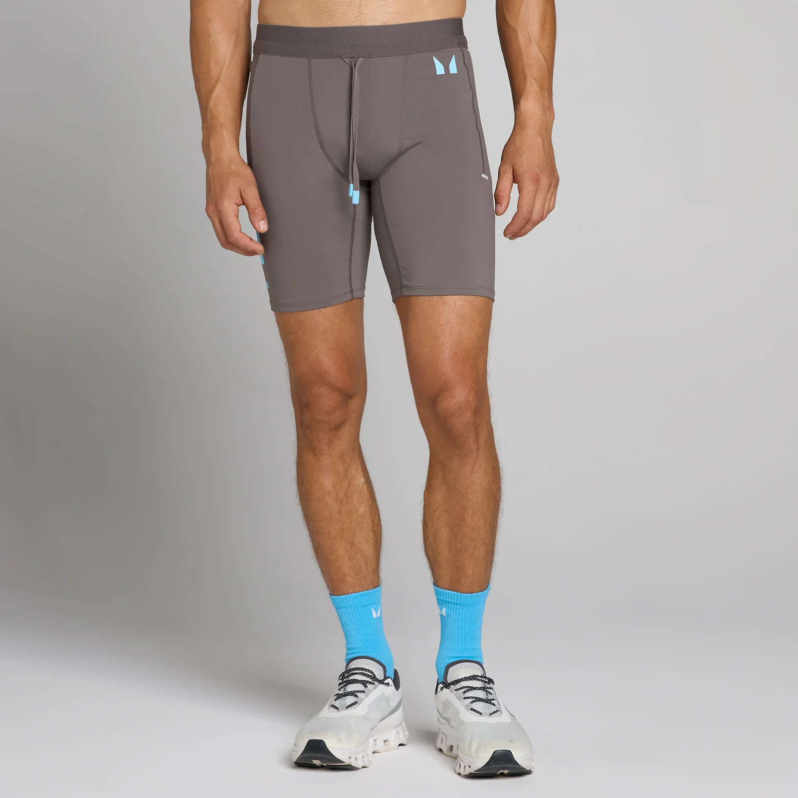Ανδρικό Σορτς MP Hybrid Half Tight - Γκρι Στάχτης - XS Εικόνα 1