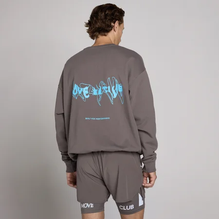 MP Unisex Φούτερ Hybrid με Γραφικά - Γκρι Τέφρας