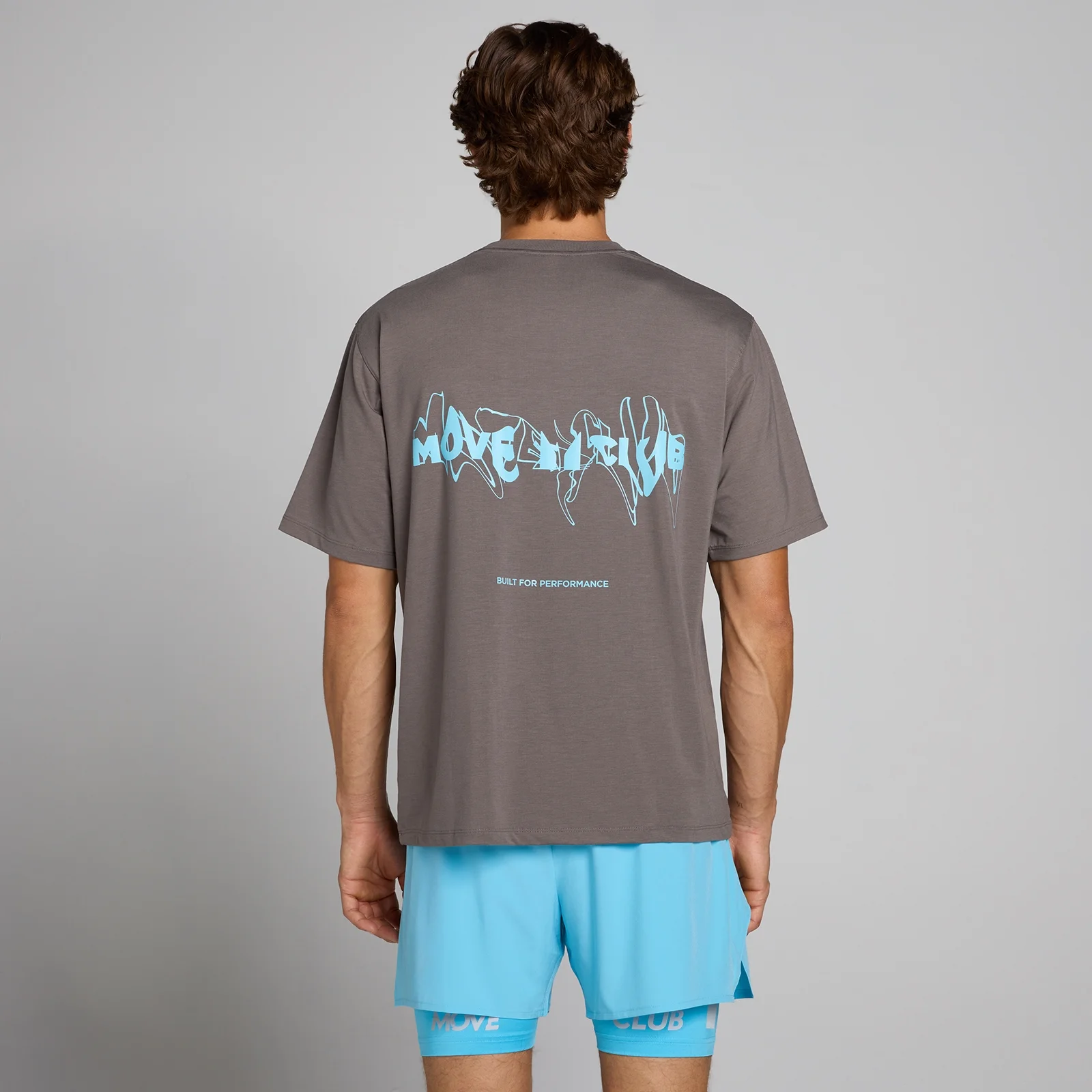 Ανδρικό Μπλουζάκι MP Hybrid Oversized Graphic - Γκρι Τέφρας - XS Εικόνα 1
