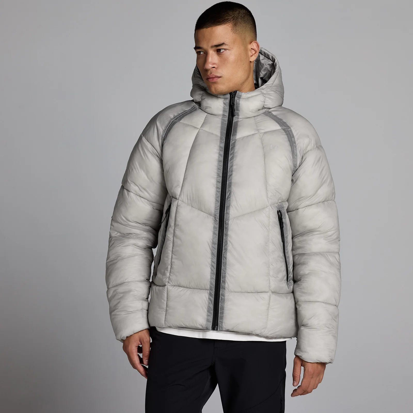MP Ανδρικό Διάφανο Puffer - Γκρι - XXL Εικόνα 1