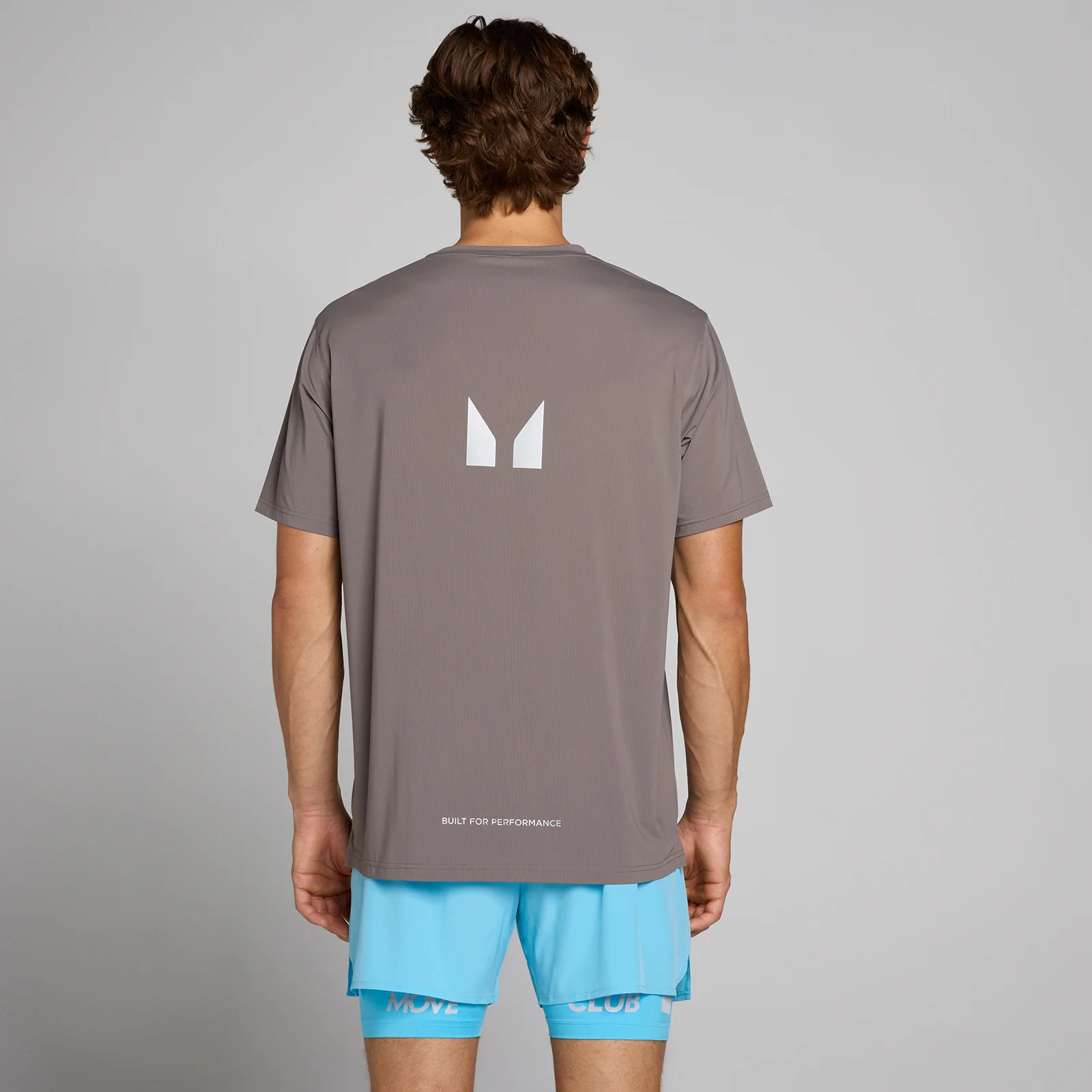 MP Ανδρικό Hybrid Mesh T-Shirt - Στάχτη γκρι - M Εικόνα 1