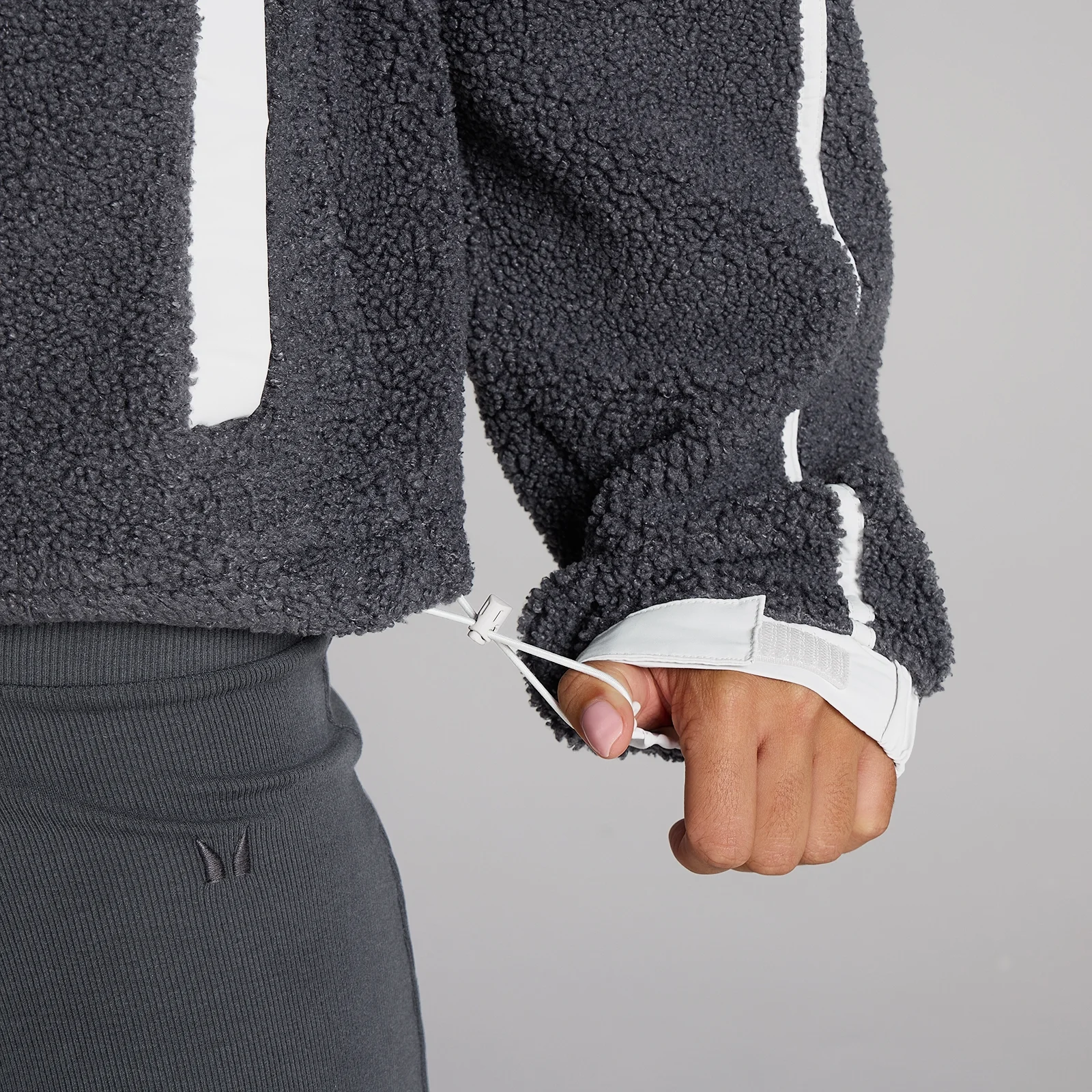 MP Γυναικείο Μπουφάν με Φερμουάρ και Fleece Λεπτομέρειες - Robust Grey - XS Εικόνα 4