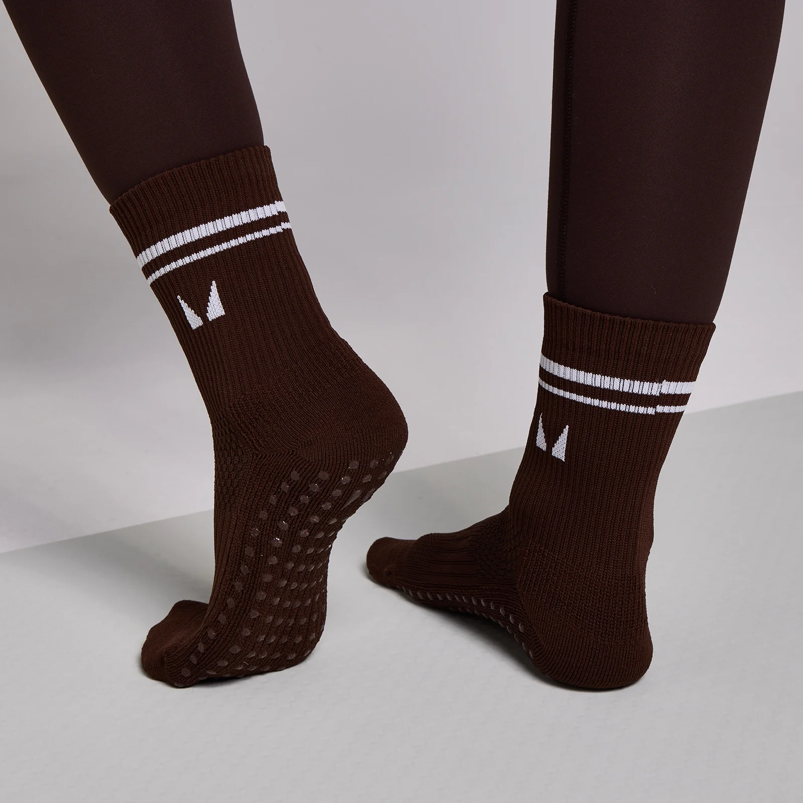 MP Pilates Socks (2 pack) - Cocoa/Pearl - UK 2-5 Εικόνα 2
