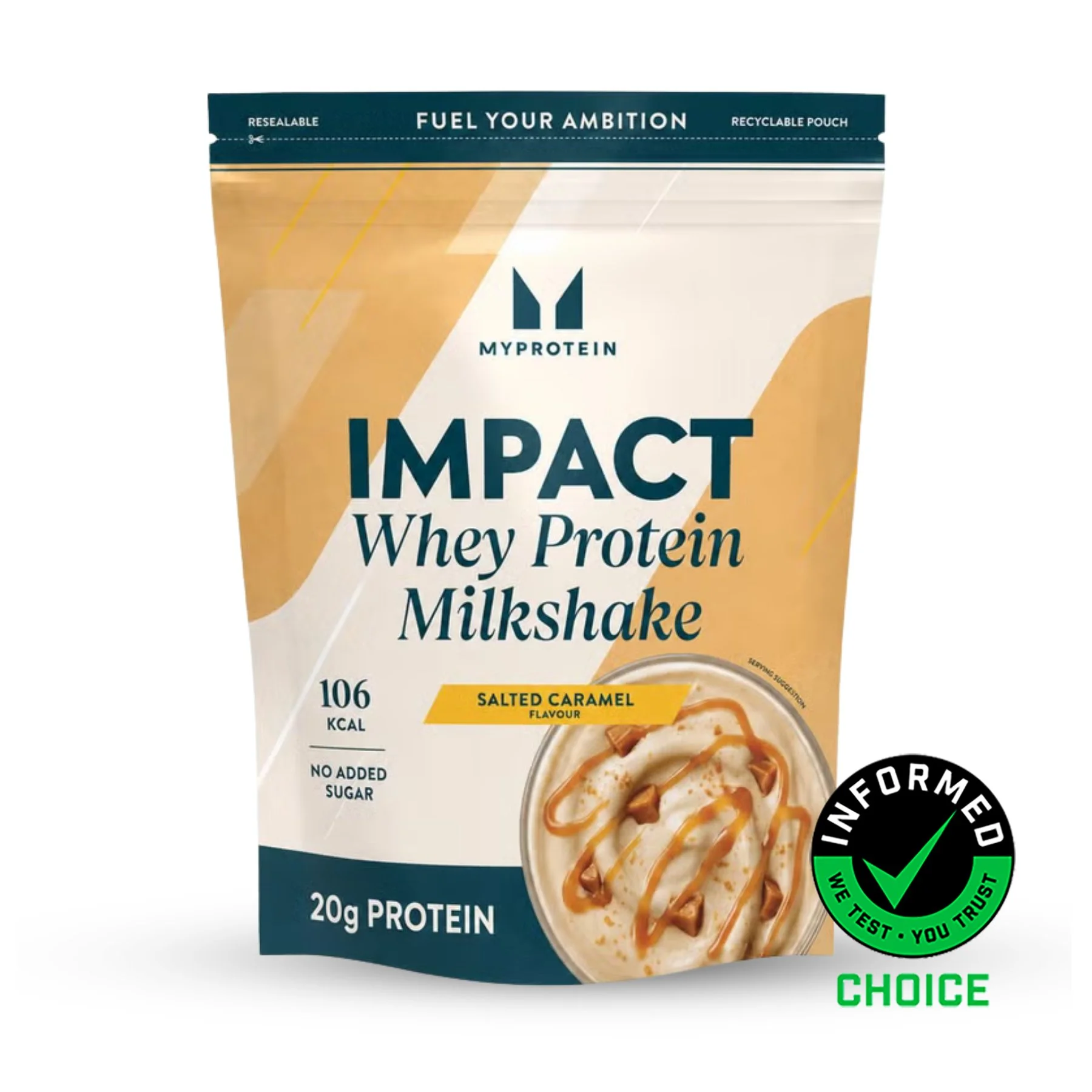 Impact Whey Protein Milkshake - 870G - 30servings - Αλατισμένη Καραμέλα Εικόνα 1