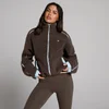 MP Γυναικείο Fleece Jacket με Φερμουάρ και Woven Binding - Σοκολάτα