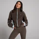 MP Γυναικείο Fleece Jacket με Φερμουάρ και Woven Binding - Σοκολάτα
