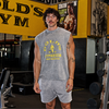 MP X Gold's Ανδρικό Washed Graphic Oversized Tank - Steel Blue