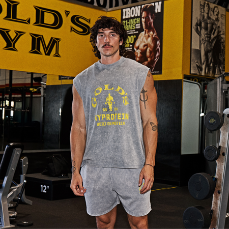 MP X Gold's Ανδρικό Washed Graphic Oversized Tank - Steel Blue