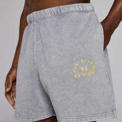 MP X Gold's Ανδρικό Washed Graphic Oversized Sweat Σορτς - Steel Blue - XS Εικόνα 6