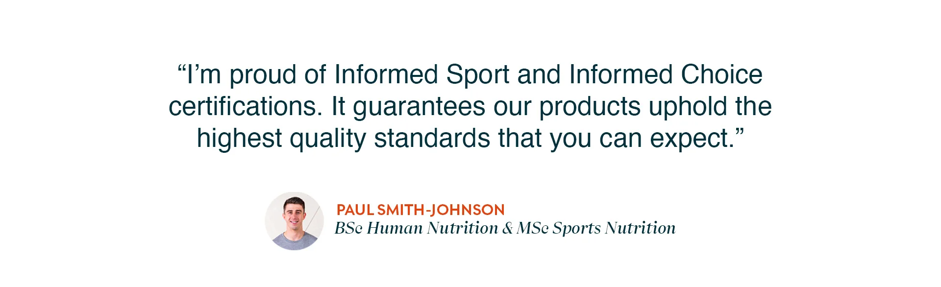 Testimonial from Paul Smith-Johnson about Informed Choice and Informed Sport